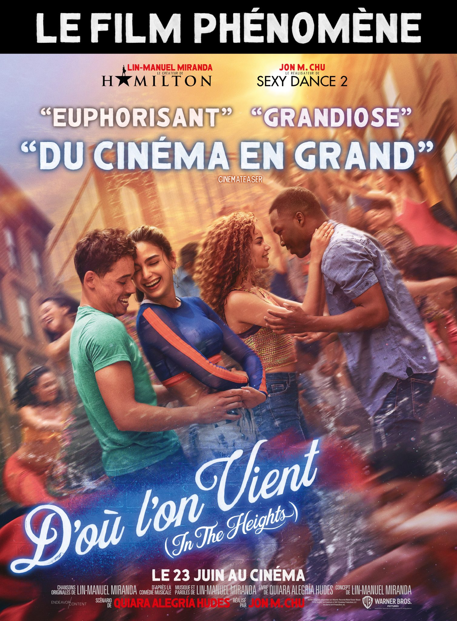 Film Dou Lon Vient D’OÙ L’ON VIENT / IN THE HEIGHTS : Un film solaire qui va vous faire